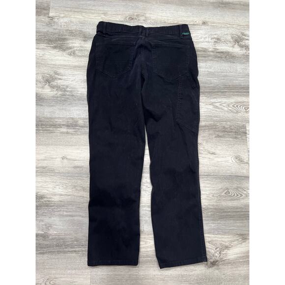 Woolrich Black Pants Straight Leg Work Utility Classic Retro Size 32/29 - Picture 1 of 7